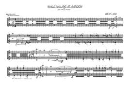 David Lang: While Nailing At Random for Piano