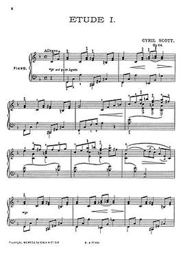 Cyril Scott: Etude Op. 64 No. 1