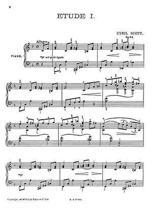 Cyril Scott: Etude Op. 64 No. 1