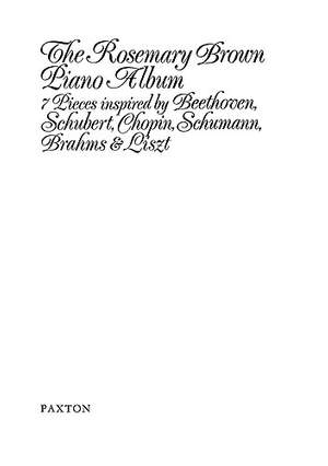 Rosemary Brown: Rosemary Brown Piano Album