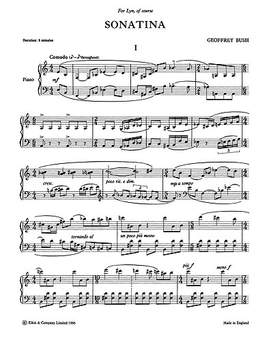 Geoffrey Bush: Sonatina For Piano