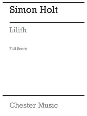Simon Holt: Lilith (Full Score)