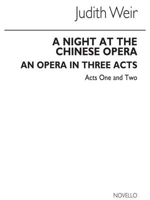 Judith Weir: A Night At The Chinese Opera (Miniature Score)