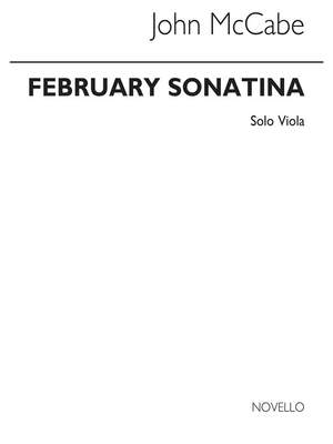 John McCabe: February Sonatina For Solo Viola