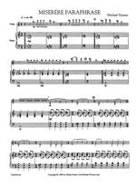 Michael Nyman: Miserere Paraphrase (Violin/Piano) Product Image
