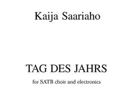 Kaija Saariaho: Tag Des Jahrs