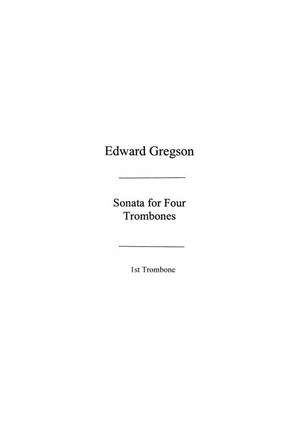 Edward Gregson: Sonata For Four Trombones (Parts)