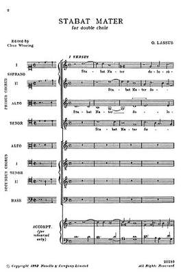 Orlando di Lasso: Stabat Mater