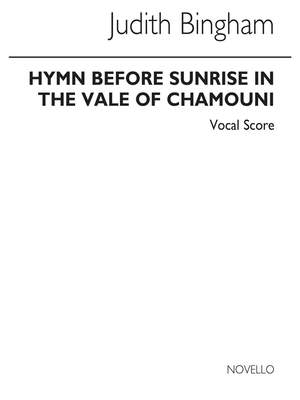 Judith Bingham: Hymn Before Sunrise In The Vale Of Chamouni