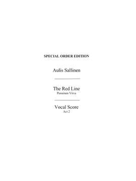 Aulis Sallinen: Red Line Op. 46