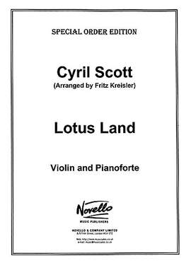 Cyril Scott: Lotus Land for Violin And Piano