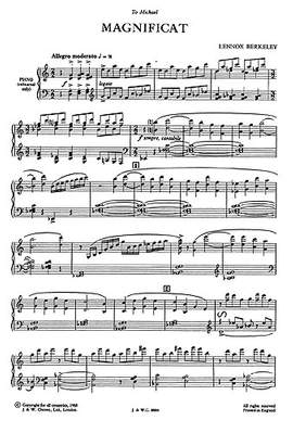 Lennox Berkeley: Magnificat Op.71