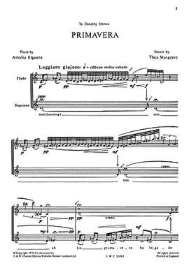 Thea Musgrave: Primavera