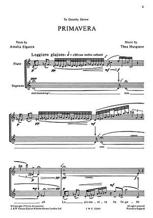 Thea Musgrave: Primavera