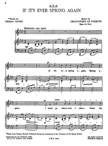 Christopher Le Fleming: If It's Ever Spring Again
