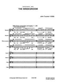 John Tavener: The Bridegroom (Score/Vocal Score)