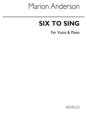 Marion Anderson: Six Songs For Beat Response