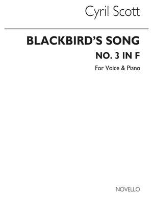 Cyril Scott: Blackbird's Song for High Voice and Piano acc.