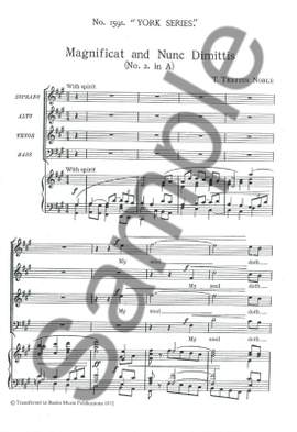 Francis Jackson: Magnificat And Nunc Dimittis In G Minor