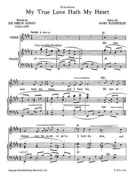 Mary Plumstead: Mary My True Love Hath My Heart In E