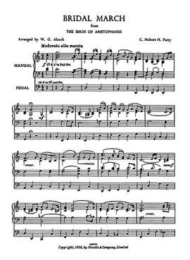 Hubert Parry: Bridal March (Birds Of Aristophanes) For