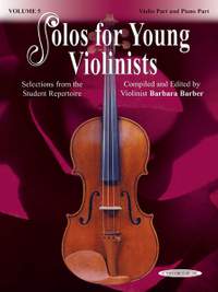 Solos for Young Violinists Violin Part and Piano Acc., Volume 5