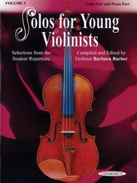 Solos for Young Violinists Violin Part and Piano Acc., Volume 3