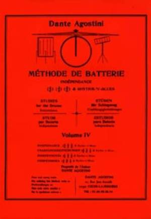 Dante Agostini: Méthode de Batterie - Volume 4