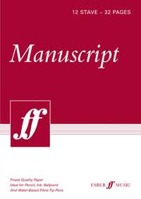 Manuscript A4 12-stave 32 pages (white)