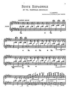 Isaac Albéniz: Castilla Seguidillas .7 from Suite Espanola Op.47