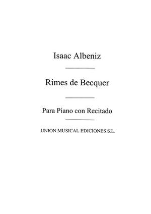 Isaac Albéniz: Cinco Rimas De Becquer for Voice and Piano