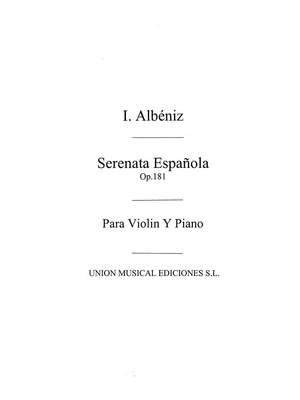 Isaac Albéniz: Serenata Espanola Op.181