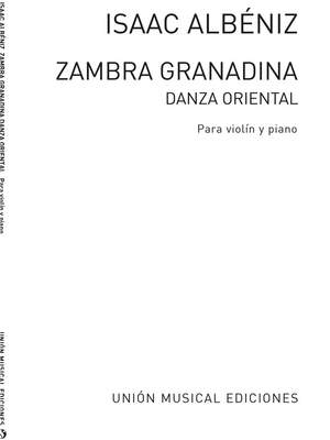 Isaac Albéniz: Zambra Granadina For Violin And Piano
