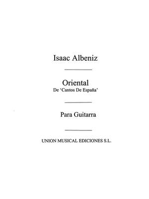 Isaac Albéniz: Oriental From Espana