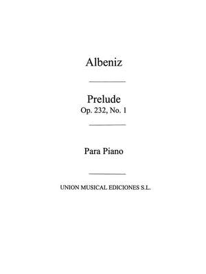 Isaac Albéniz: Prelude No.1 From Cantos De Espana Op.232