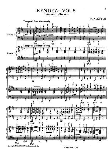Rendezvous For 2 Pianos