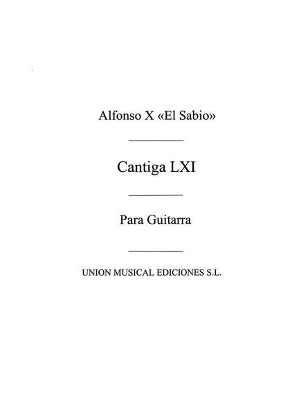 Cantiga Lx I