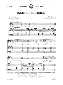 Cecil Armstrong Gibbs: Padraic Fidiler - Unison