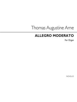 Thomas Augustine Arne_Thomas Augustine Arne: Allegro Moderato For Organ