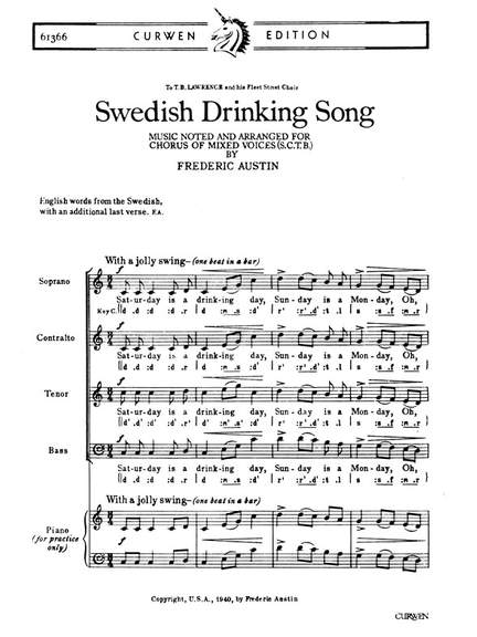 Swedish Drinking Song