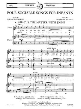 E. Barnard: Four Sociable Songs For Infants