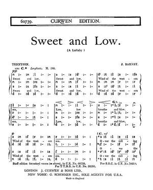 Joseph Barnby: Sweet and Low