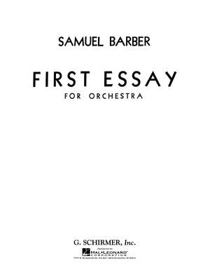 Samuel Barber: First Essay For Orchestra Op.12