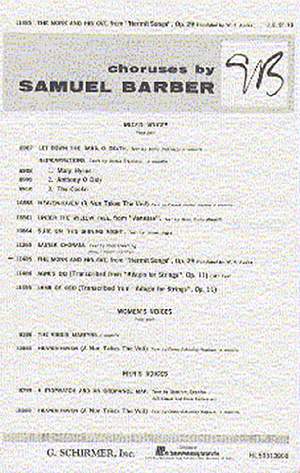 Samuel Barber: Monk And His Cat, The Op29 From Hermit Songs