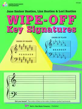 Bastien: Bastien Piano Basics: Wipe-off Key Signatures