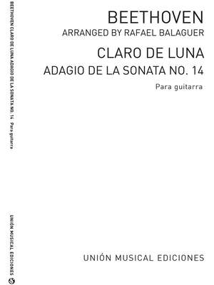 Ludwig van Beethoven: Claro De Luna Adagio De Sonata No.14 Op.27 No.2
