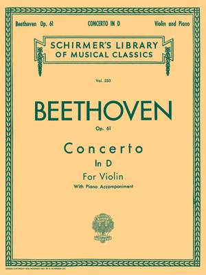 Ludwig van Beethoven: Violin Concerto In D Major Op. 61