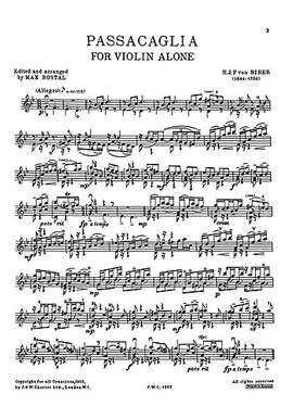 Heinrich Ignaz Franz Biber: Passacaglia