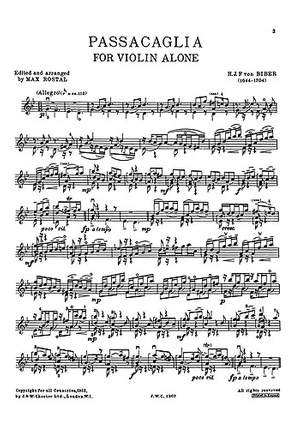 Heinrich Ignaz Franz Biber: Passacaglia