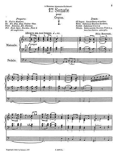 Borowsky: Sonate 1